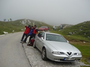 Prozatímní výškový rekord Alfy, Log pod Mangartom (SLO/I), 2055 m.n.m.