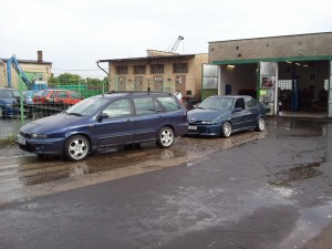 Obe moje vozidla poprve &quot;spolu&quot; . Navrat z prvni projizdky...