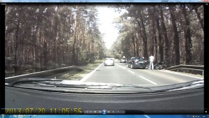 cesta tam - chudák motorkář